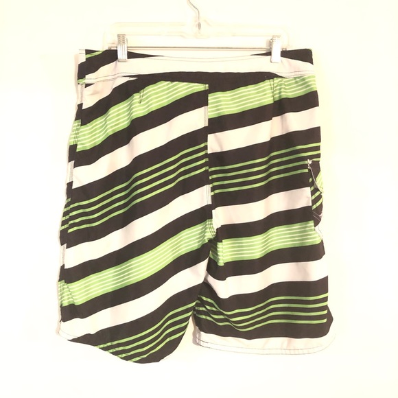 Rusty Multicolor  Striped Men’s Swim Trunks 36 - Picture 2 of 4